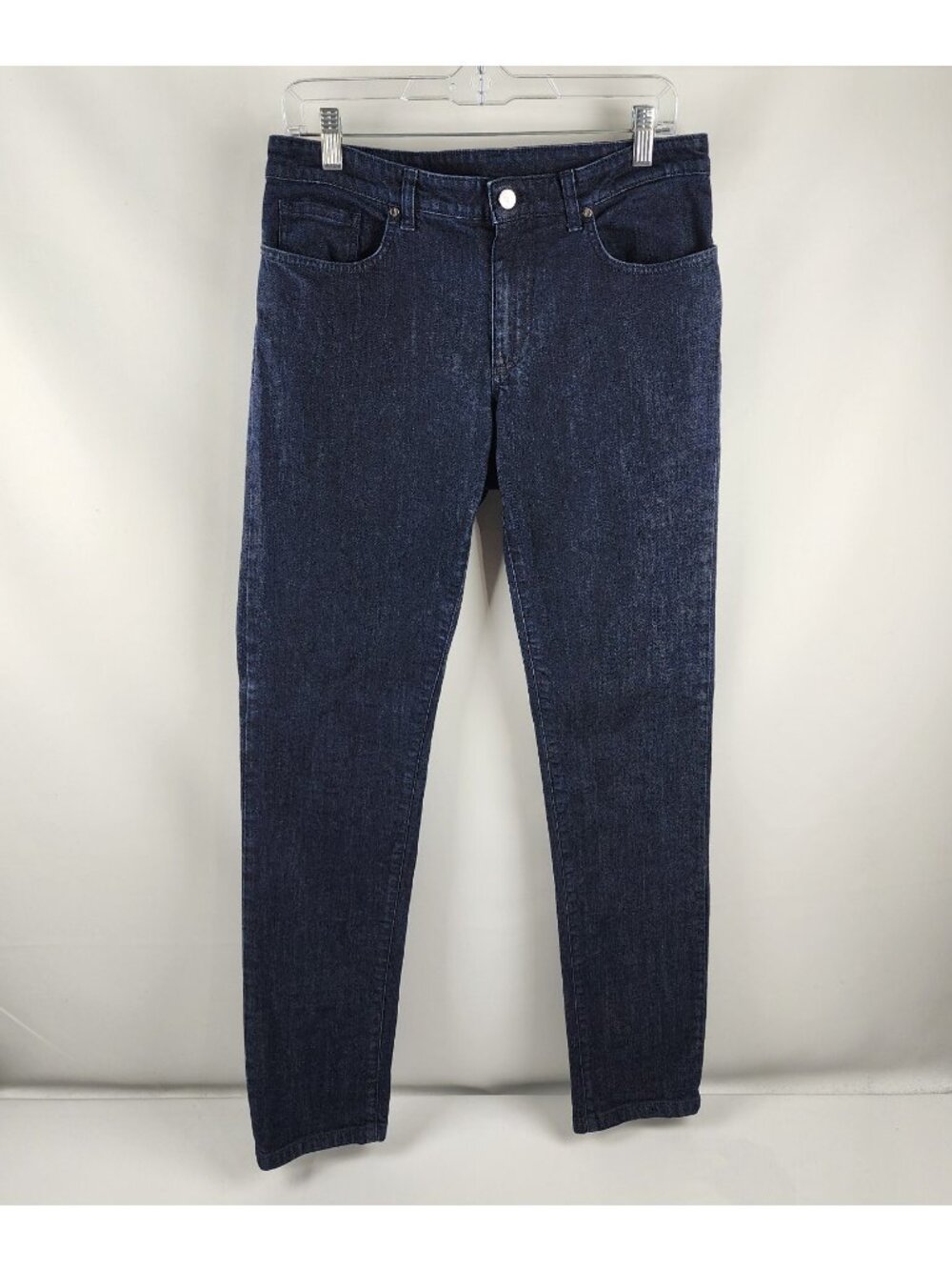 Versace Collection Jeans Womens 32x32 Blue Classic Straight Leg Jeans Logo